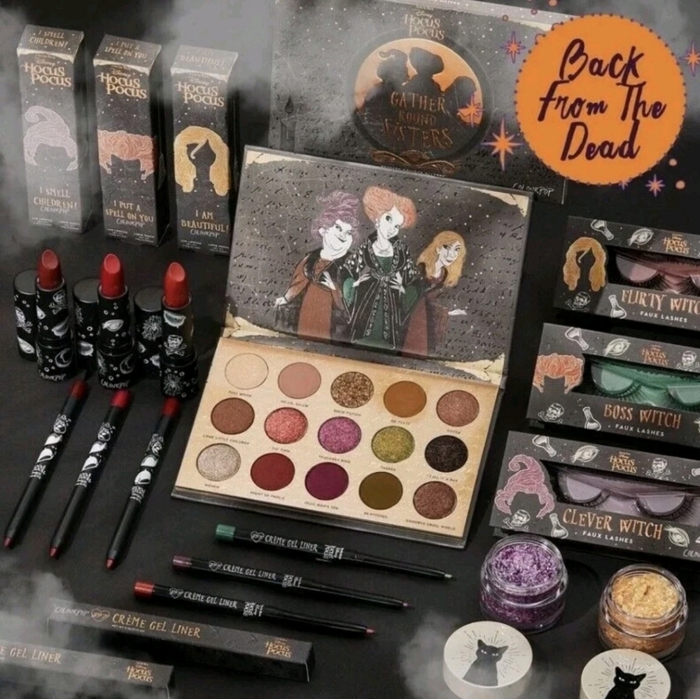 ColourPop x Disney Hocus Pocus Gather Round Sisters Full Collection Halloween